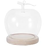 Facile d'utilisation : la cloche et le bocal en verre transparent peuvent être installés et retirés rapidement, offrant une grande flexibilité pour renouveler ou rafraîchir la décoration