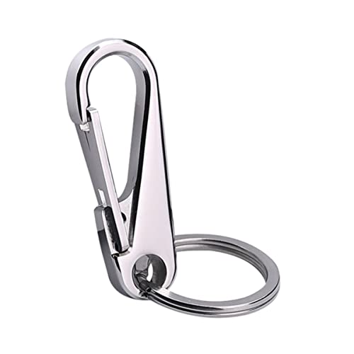 SOPOTUTU Llaveros Inoxidable Hombres Cadena Práctica de Fijación de Llaves de Coche Accesorios Únicos para Llaves Diseño Duradero y