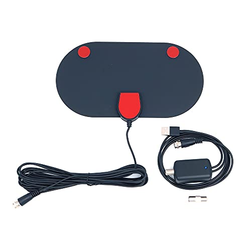 Fasizi Amplified HD Digital TV Antenna, Up to 100 Miles Range, Support 4K 1080p, Indoor Smart Switch Amplifier Signal Booster - Image 3