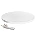 Price comparison product image fotoconic White Electric Motorized Rotating Turntable Display Stand, 24 Inch / 60cm Diameter, 180 Lb Centric Loading for Shop Display