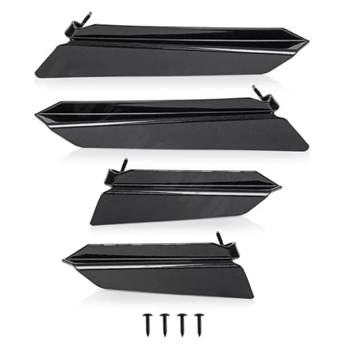 Bumper Spoiler Splitter 4Pcs Front Bumper Side Lip Canard Splitter Fins Spoiler Diffuser Body Kit Car Accessories Compatible With Chevrolet For Corvette C8 2020-2024(Carbon Flash)