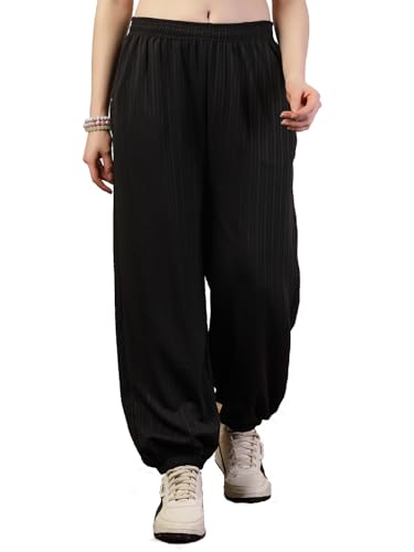 Image of UZARUS Women's Ultra-Soft Baggy Fit /Relaxed Fit Joggers with Side Pockets & Gripped Hem