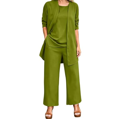 Conjunto de 3 piezas para oficina y dias casuales con pantalon