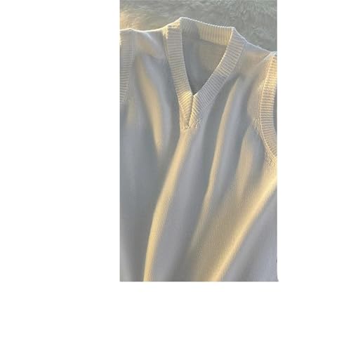 Chaleco de punto suave y cómodo estilo holgado masculino 4