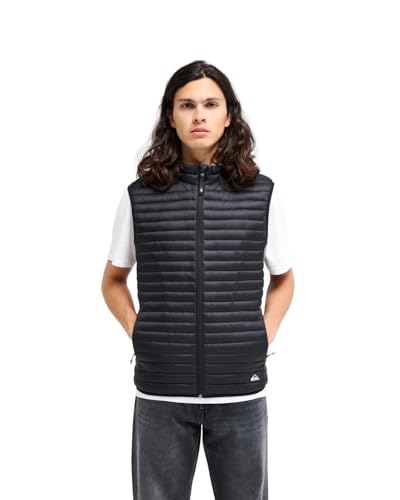 Quiksilver - Chaqueta SCALY SLEEVELESS color negro, Negro, S