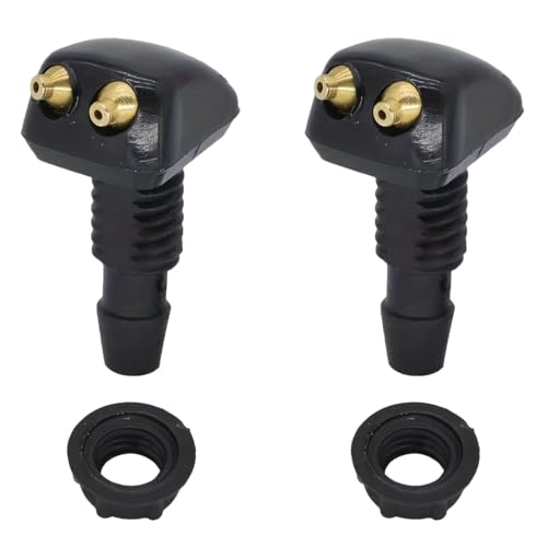 2 Pièces Buses de Lave-Glace Avant Voiture Buse De Lavage De Pare-Brise Jet Buses Gicleurs Pulvérisateurs Universelle Avant Buse Pare-Brise Pulvérisation D'essuie-Glace