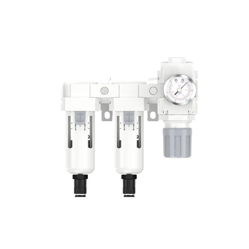 Filtre de compresseur d'air NPT à double étape de filtrage Séparateur d'eau d'huile semi-automatique Système de séchage d'air de vidange Régulateur d'air pneumatique(FFCW5-10)