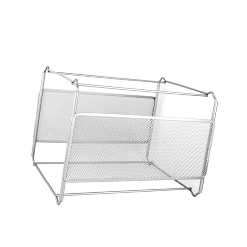 OFFSCH 1Pc Metal File Holder Rack Desktop Document Stand Organizer for Home Office and School Space Saving for File Storage