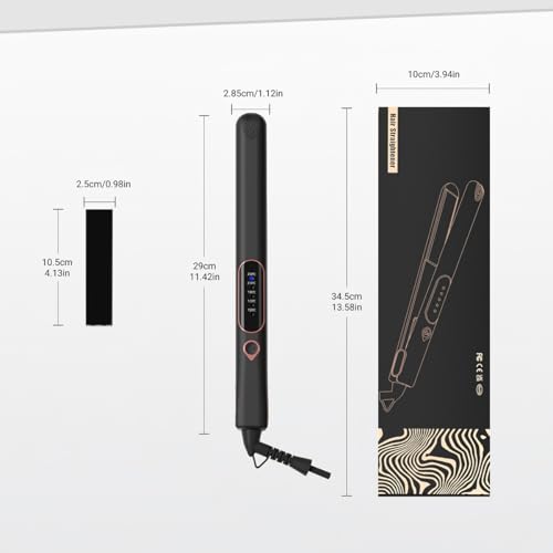 Plancha para cabello cerámica y titanio con 15 niveles de temperatura miniatura 5