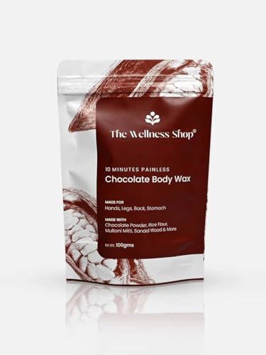 mericaa mall. Women - Chocolate Full Body Wax | Hair Removal Powder For Leg,10 Minute Painless Herbal Hair Removal Waxing Powder, Easy To Use At Home. (100 gm)