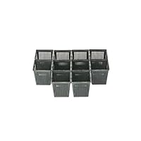 Inter Flowers GmbH Inter Flower -10 Pflanzkörbe, Wasserpflanzenkorb, 11 x 11 cm, für Gartenteiche, geeignet für Teichpflanzen wie Seerosen, Kunststoff, Teichpflanzenkorb, Gartenteich