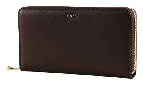 Portefeuille zippé Boss Numah pour femmes en noir