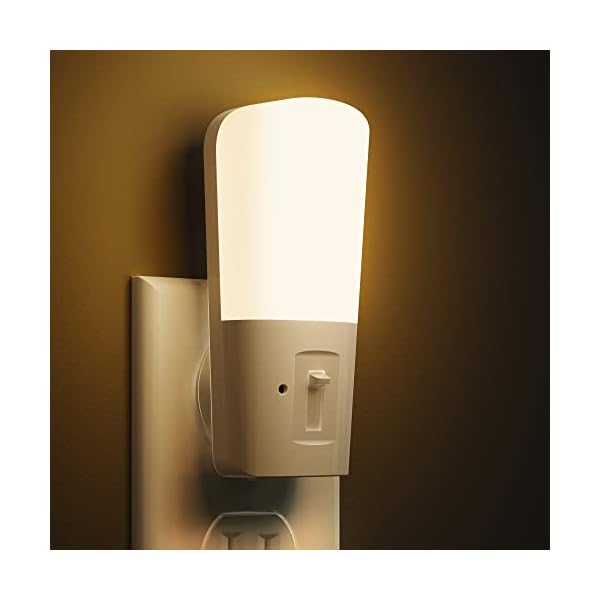 L LOHAS LED Dimmable Night Light[2 Pack], LED Night Lights Plug into Wall with Dusk to Dawn Sensor, Soft White 3000k Brightness Adjustable, Kids Nightlight for Bedroom,Baby Nursery,Hallway