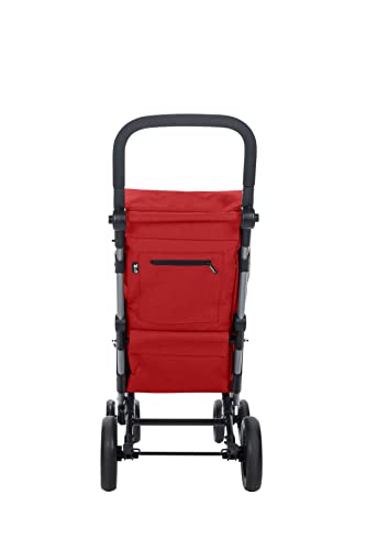 Carlett – Classic Duo Lett430 | Zusammenklappbarer Einkaufswagen | 4-Rad-Einkaufswagen |...