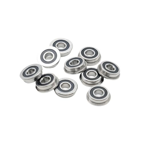 Rodamiento F695 2RS ABEC-7 de alta precisión con bridas miniatura, pack de 10