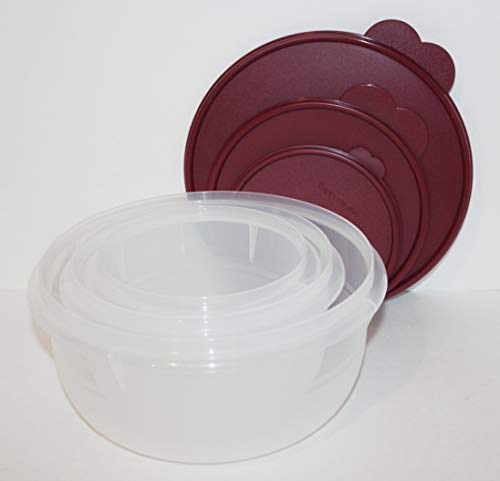 Set de 3 tazones mezcla Tupperware con tapas miniatura 2