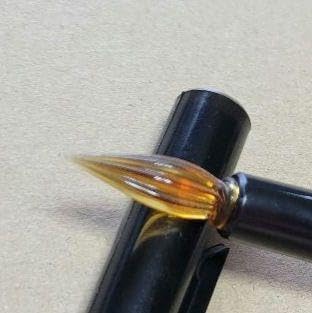 香文社の樹脂製ペン軸と香文社筒井安子硝子ペン先ガラスペン 香文社の樹脂製ペン軸と香文社筒井安子硝子ペン