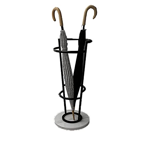 Porte-parapluie nordique rond 25x57 cm avec bac de récupération d'eau élégant