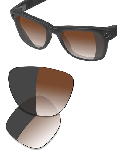 Image of SAUCER Premium Replacement Lenses Compatible with Ray-Ban Meta Wayfarer (Gen 2) RW4012 53mm | RW4008 53mm Smart Sunglasses