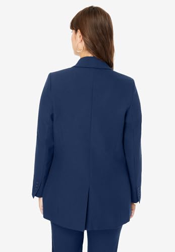Roaman's Women's Plus Size Petite Bend Over Blazer2