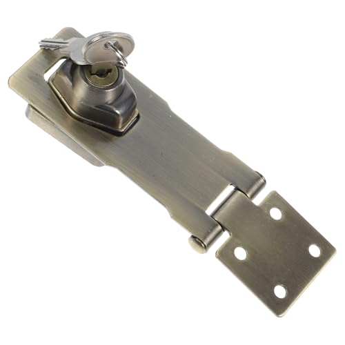 Image of PartyKindom Iron Stainless Steel Construction Barn Door Lock Shed Gate Latch High Hardness