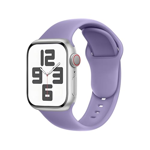Bracelet Apple Watch SE lavande souple et résistant pour le sport