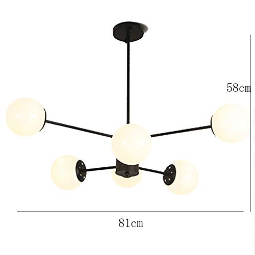 Lámpara Sputnik de 6 luces ajustable para iluminar zonas oscuras del salón 7