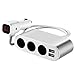Produktbild SryWj Auto-Zigarettenanzünder-Adapter-Sockel-Zufuhr 12V / 24V Mit Doppel-USB-Häfen Für IPad, Samsung, GPS, Dashcam, Radar-Detektor, Etc.