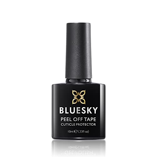 BLUESKY Peel Off Base Coat Latex Liquide Ongles Protection Contour Ongles Séchage Rapide Liquide Latex Accessoires pour Nail Art, Blanc, 10ml Cover