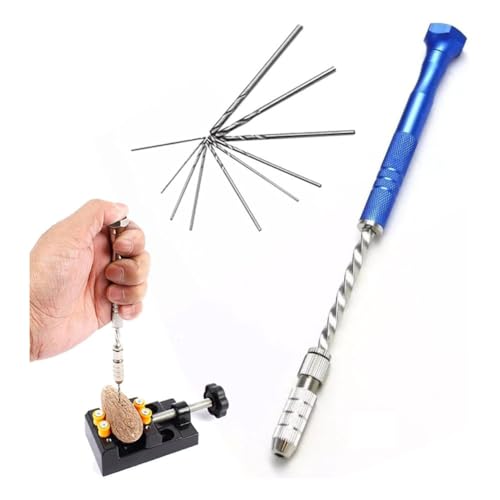 GABEALF Juego de brocas manuales con brocas helicoidales de 0,5-3 mm