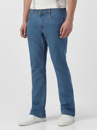Image of Neostreak Men's Washed Bootcut Jeans Stretchable