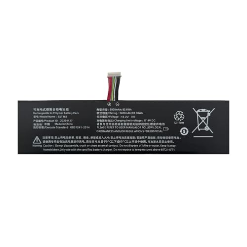GLT163 Batería de Repuesto Ordenador portátil para HIPAA SH56 K8 P03 GAOCHENG P03 P159 KUAISUZHE K8 LINGRUI S1 Pro Series(15.2V 82.08Wh)