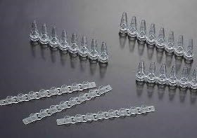Sterile PCR 0.2ml Tubes -Strips of 8 Tubes & caps (125 Strips per Bag)