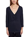 esprit t shirt herren v ausschnitt Drapiertes Kordelzug-Detail auf der Vorderseite