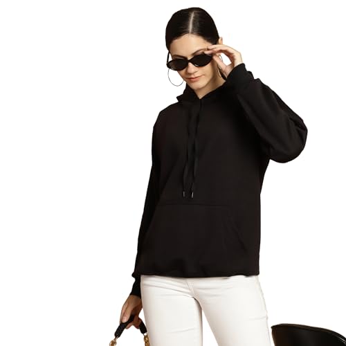 Image of Mack Jonney Printed Hooded Cotton Fleece Sweatshirt for Women (Pack of 2)-MACK50840