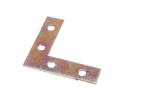 100 X plat Support de Renfort d'Angle 50 mm x 12,5 mm x 1,8 mm 5Mm YZP du trou
