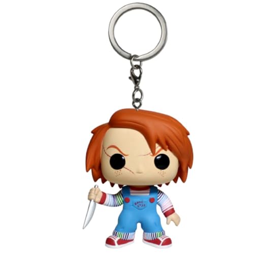 POP Funko Keychain: Horror - Chucky- Minifigura de Vinilo Coleccionable Llavero Original - Relleno de Calcetines - Idea de Regalo - Mercancia Oficial - Movies Fans - Minifigura