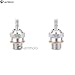 Chanmoo 2PCS 70117H Hot Glow Plugs No.3 N3 N4#3#4 Spark Nitro Engine Parts Replace OS for Traxxas Losi HPI Redcat HSP Himoto RC Car Truck Buggy (N3)