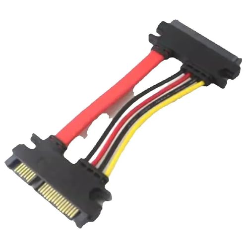 Cable de extensión SATA 22 pines macho a hembra, corto miniatura 5