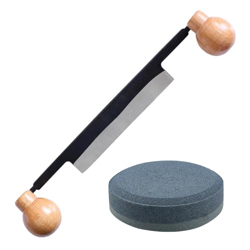 Grattoir à bois à double poignée pour un écorçage fluide