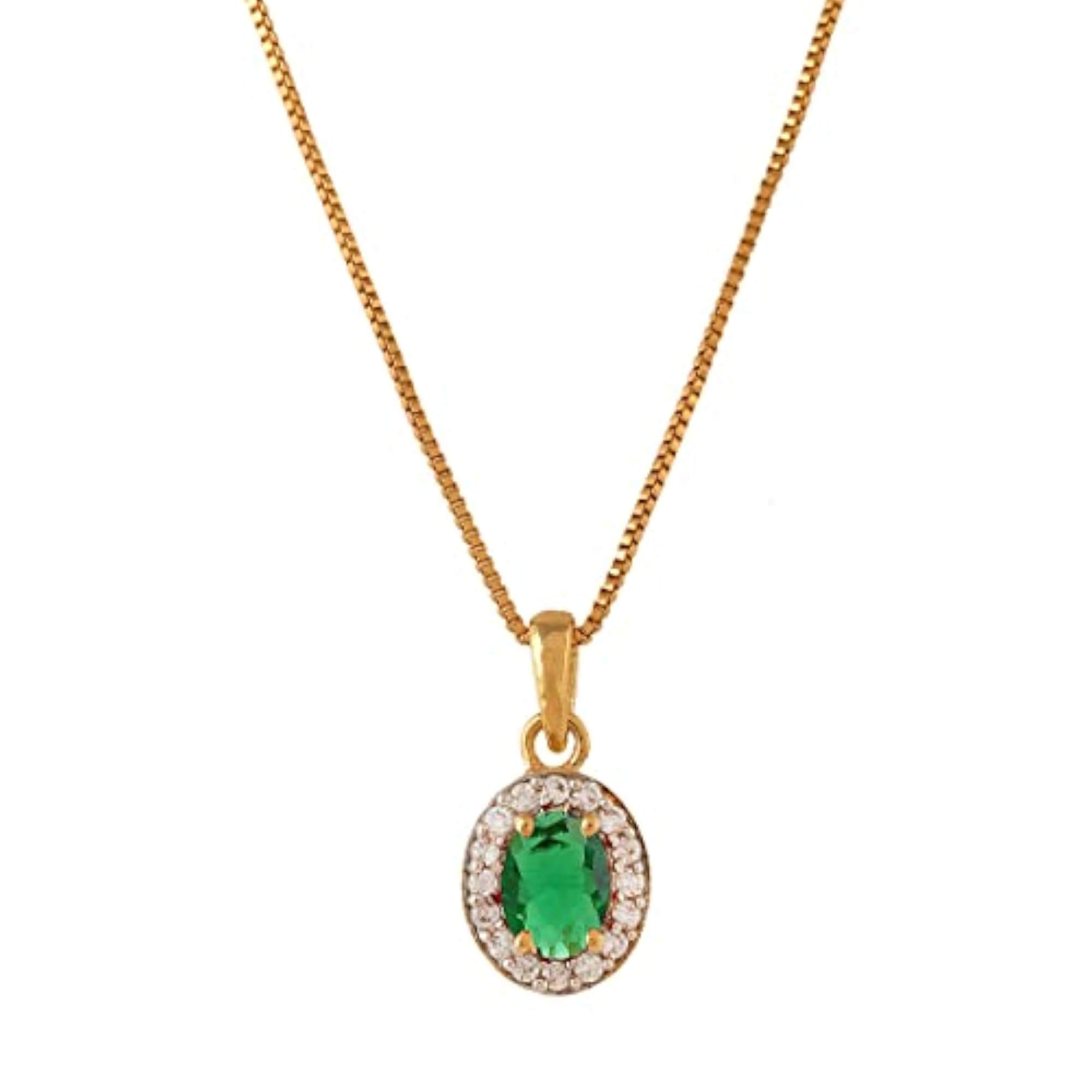 Green Zircon Oval Cut Box Set