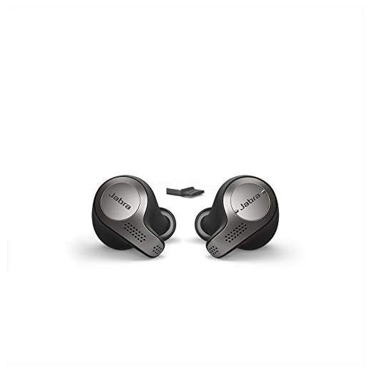 Jabra Evolve 65t True Wireless Earbuds — Kompatibel med kompatibla hörlurar med långvarig batteritid — USB Bluetooth-adapter — svart