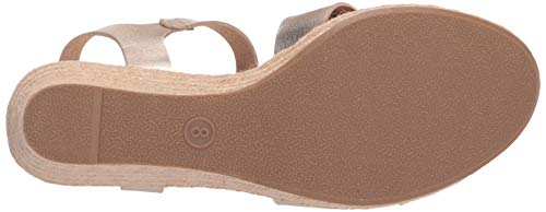 Image of Amazon Essentials Women's Espadrille Wedge Sandal with Adjustable Buckle, Elastic Strap