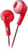 UKDapper JVC HAF160 Red Gumy Bass Boost Stereo Headphones for iPod, iPhone, MP3 and Smartphone
