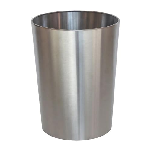 Caneca de basura metálica para baño níquel cepillado 2.2 galones miniatura 2