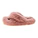 Hiver Confortables Mémoire Peluche Pantoufles,Pantoufles en Peluche de Couleur Unie pour la Maison d'automne et d'hiver-Melon d'eau Red_40#,Chaussons Maison