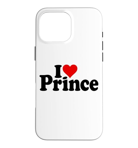 I LOVE HEART PRINCE NAME�̃j�b�N�l�[����T�V���c�ɕt���Ă��܂��B �X�}�z�P�[�X iPhone 16 Pro Max �p