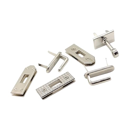 TENYELE 6個 メタルバッグハードウェア 実用的 耐摩耗性 財布 ファスナーツール ハンドバッグ 修理アクセサリー 金属荷物アクセサリー, ホワイト