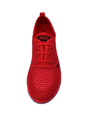 Wave Runner Men's Water Shoes - Quick Drying Performance and Travel Aqua Sneakers (Red, Numeric_11) - Thumbnail 5