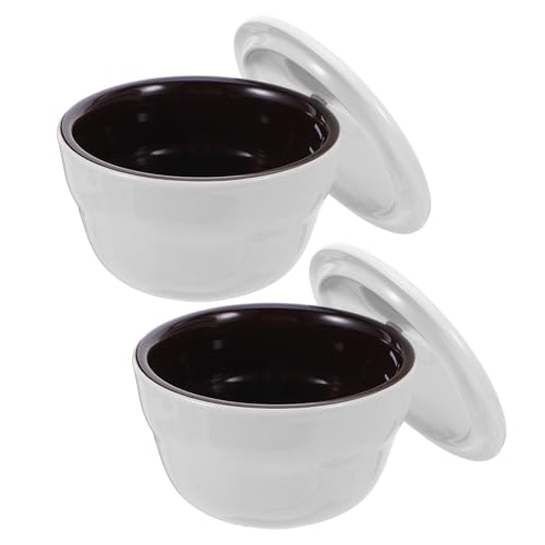 Taza de café pequeña de cerámica SECFOU para degustación con diseño apilable 2